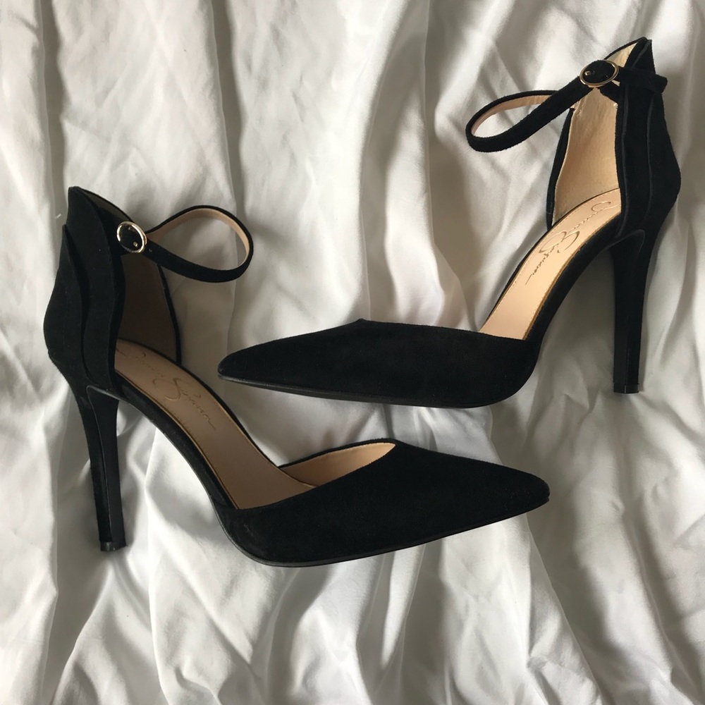 Jessica Simpson suede heels